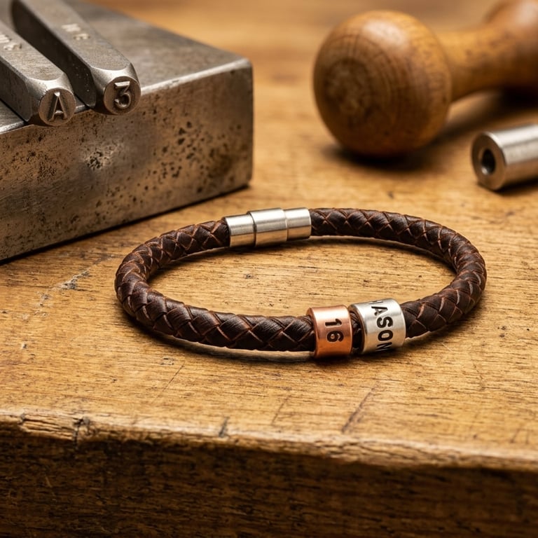 Personalised 16th Birthday Bracelet - Son Brother Grandson Boys Girls