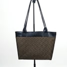 Handmade Japanese Chic Black and Gold Sholder Bag - Fits 13" Laptop & A4 Docs