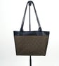 Handmade Japanese Chic Black and Gold Sholder Bag - Fits 13" Laptop & A4 Docs
