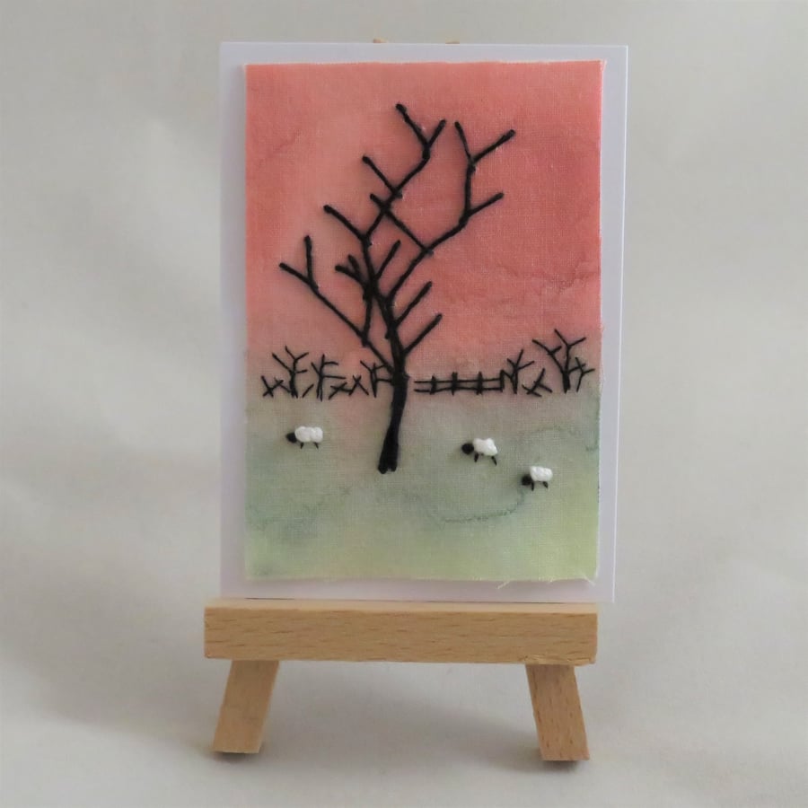ACEO Winter Sunset