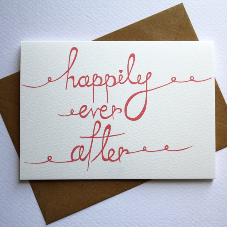 Happily ever after card
