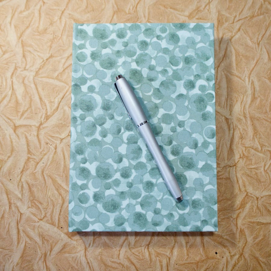 SALE! HALF PRICE! A5 2022 Diary with green fabric cover