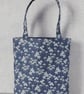 Tote bag, shopping bag, floral denim - Image 6