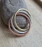 Russian wedding ring, Silver, brass and bronze - Image 8