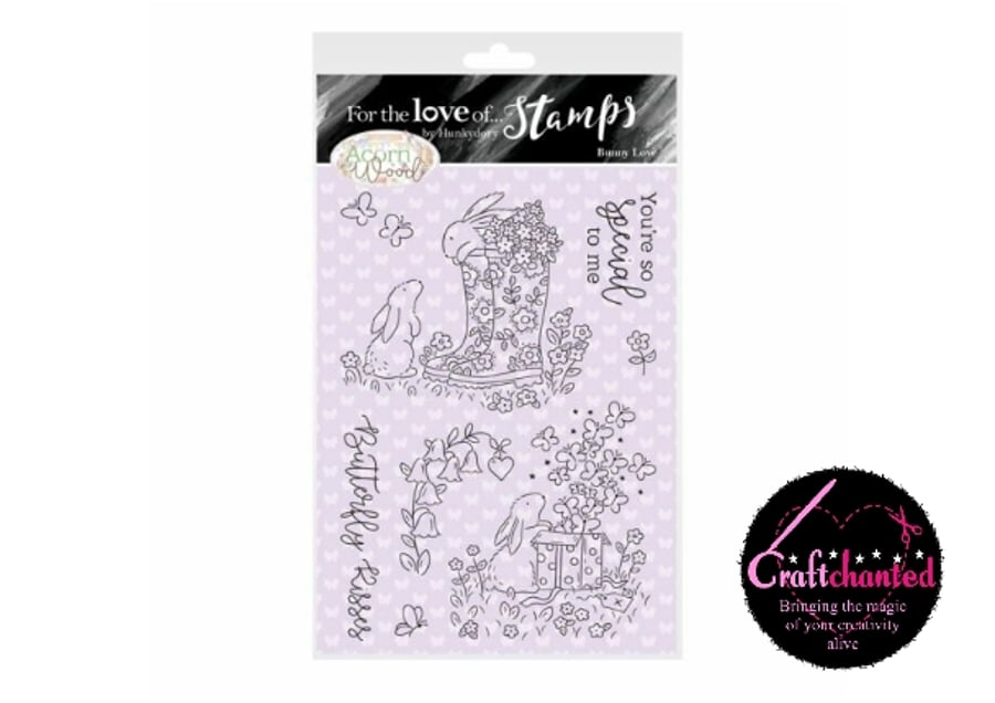 Acorn Wood - Bunny's Special Day - Bunny Love - A6 Stamp Set