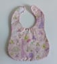 Baby bib, New baby, patchwork, quilted bib, reversible bib, gift for baby girl - Image 2