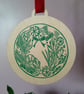 Large Festive Bauble Decoration, 2D Circular Shape - Image 1