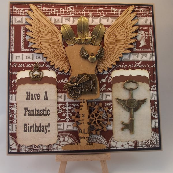 Steampunk Have A Fantastic Birthday card