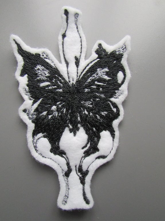 Embroidered Butterfly Applique Patch