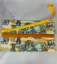Elephant fabric brush roll, Elephants pencil wrap, Tool roll, Handmade - Image 4