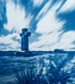 Cowper's Cross, Ilkey Moor - Cyanotype on A4 Watercolour Paper - Image 5