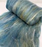 Scarf Kit: Ocean Blue Luxury Textured Wool Felt Scarf Kit - Image 3