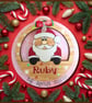 Personalised Christmas Decoration - Father Christmas Hanging Ornament - Image 1