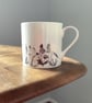 Flora & Fauna Mug - gardener gift, nature, botanical, hare, squirrel, badger - Image 5