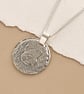 Spaniel Engraved Sterling Silver Coin Necklace - Image 7