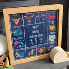 My First Zodiac Baby Birth Chart - Cross Stitch Pattern - Sun Moon Rising Sign
