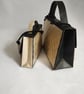 A pair of Handbag Style Gift Boxes - Black and Gold  - Image 5