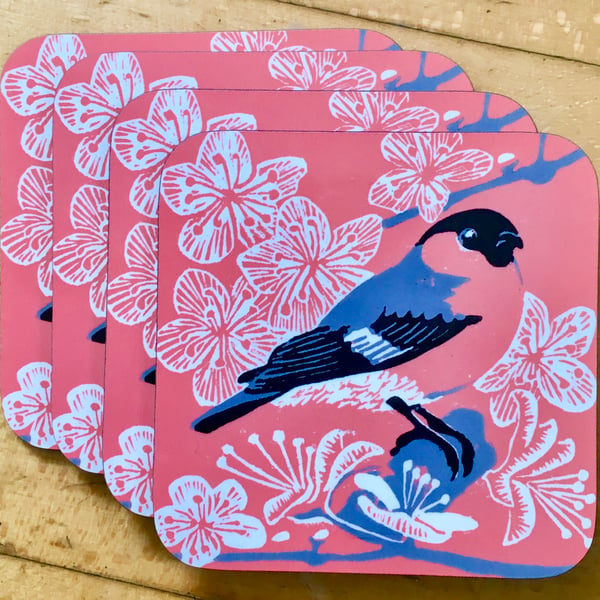 Pk 4 Bullfinch Coasters