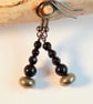 Pyrite And Black Onyx Earrings - Handmade In Devon - Image 9