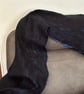 Hand Felted Merino Wool Scarf – Cobalt Blue Wearable Fiber Art – OOAK Artistic W - Image 4