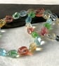 Multicoloured quartz semi precious nugget bead necklace - Image 7