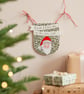 Embroidered On the Nice List Sign - Custom