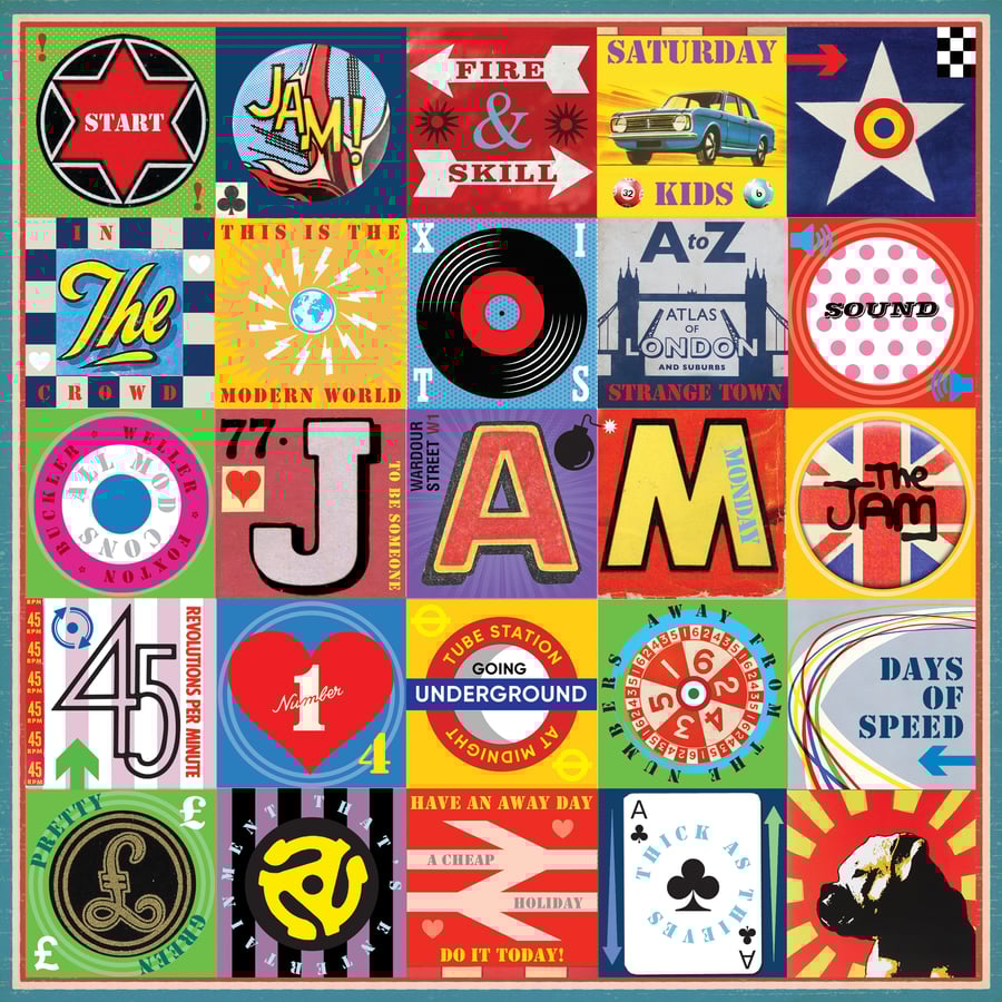 The Jam Pop Art Print No. 2  - Paul Weller Poster - Mod