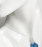Crystal Blue Egg Sterling Silver Pendant, with an 18 Inch Chain - Image 4