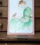 Prints, hand printed . Girl and Bird  - Image 2