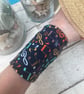 Music theme wrist cuff bracelet, cuff covering for wrist - Image 1