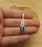 Tanzanite Celtic knot pendant. December birthstone - Image 2