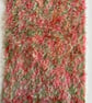 Hand dyed Helmbold mohair fur fabric "Bright Fearne" on 25mm Blush Pink - Image 4