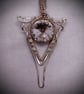 Elven inspired silver plated wire wrapped pendant - Image 3