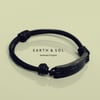 Bog Oak Wood Bracelet. Made From 3200 Year Old Bog Oak With Adjustable Leather 