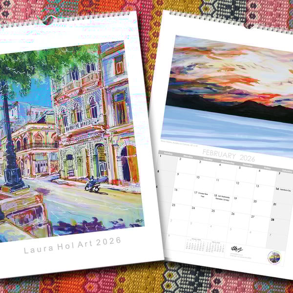 Laura Hol Art 2026 Calendar (A3) 