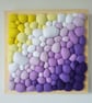 Purple Yellow Felt Wall Art - Abstract Diagonal Blobs - Image 8