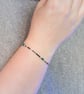 Bracelet Morse Code I love you I love you I love you sterling silver & hematite  - Image 3