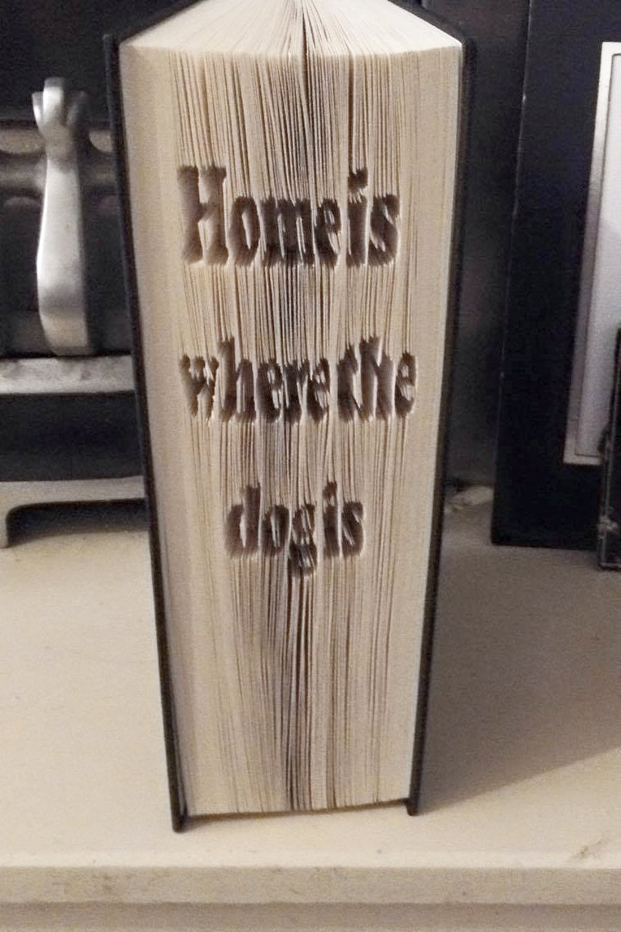 Home is where the dog is CUT & FOLD Book Folding Pattern - EMAILED PDF PATTERN