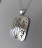  Sterling Silver Pendant Necklace 'Undersea World' with Kelp Forest and Dolphin - Image 2