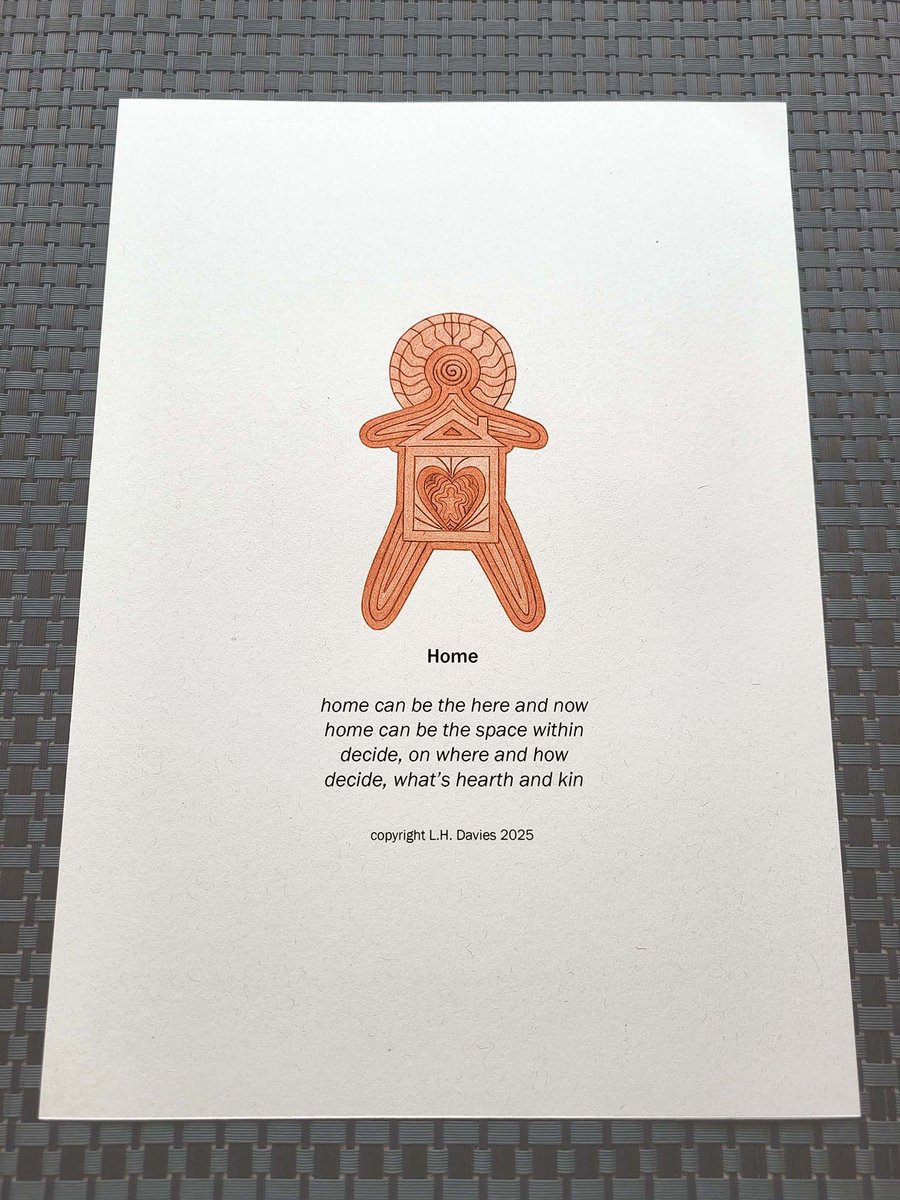 Poetry Art Print - 'Home' Limited Edition