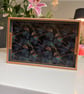 Dark Grey and Bronze botanical birds tray  - Image 1
