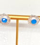 Chalcedony Flower Earring Studs - Image 5