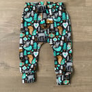 Winter Scene cuffed leggings - 6-9 months & 12-18 months