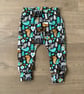 Winter Scene cuffed leggings - 6-9 months & 12-18 months