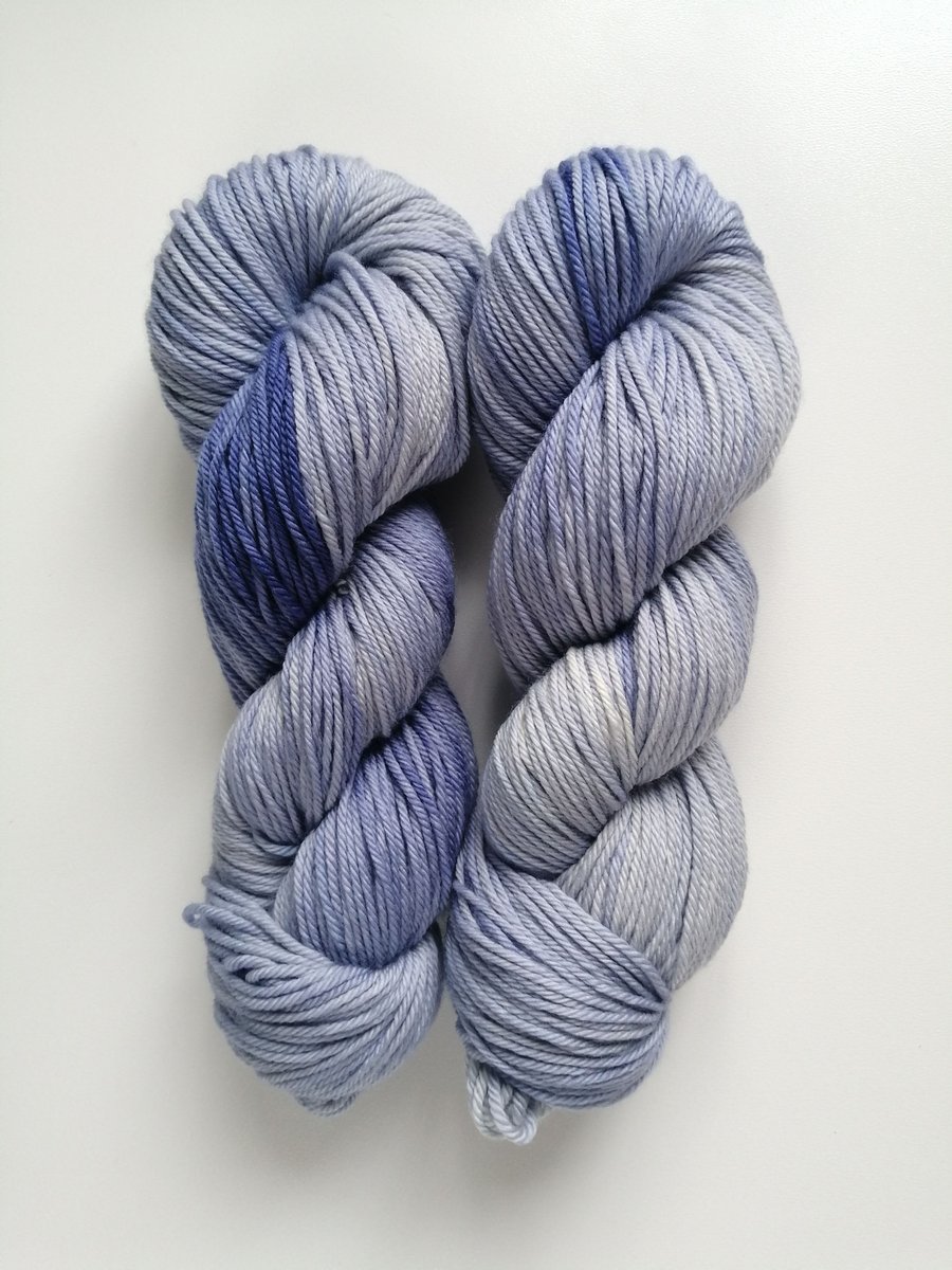 Blue Chalcedony Handy Dyed DK Pure Extrafine Merino Wool Yarn