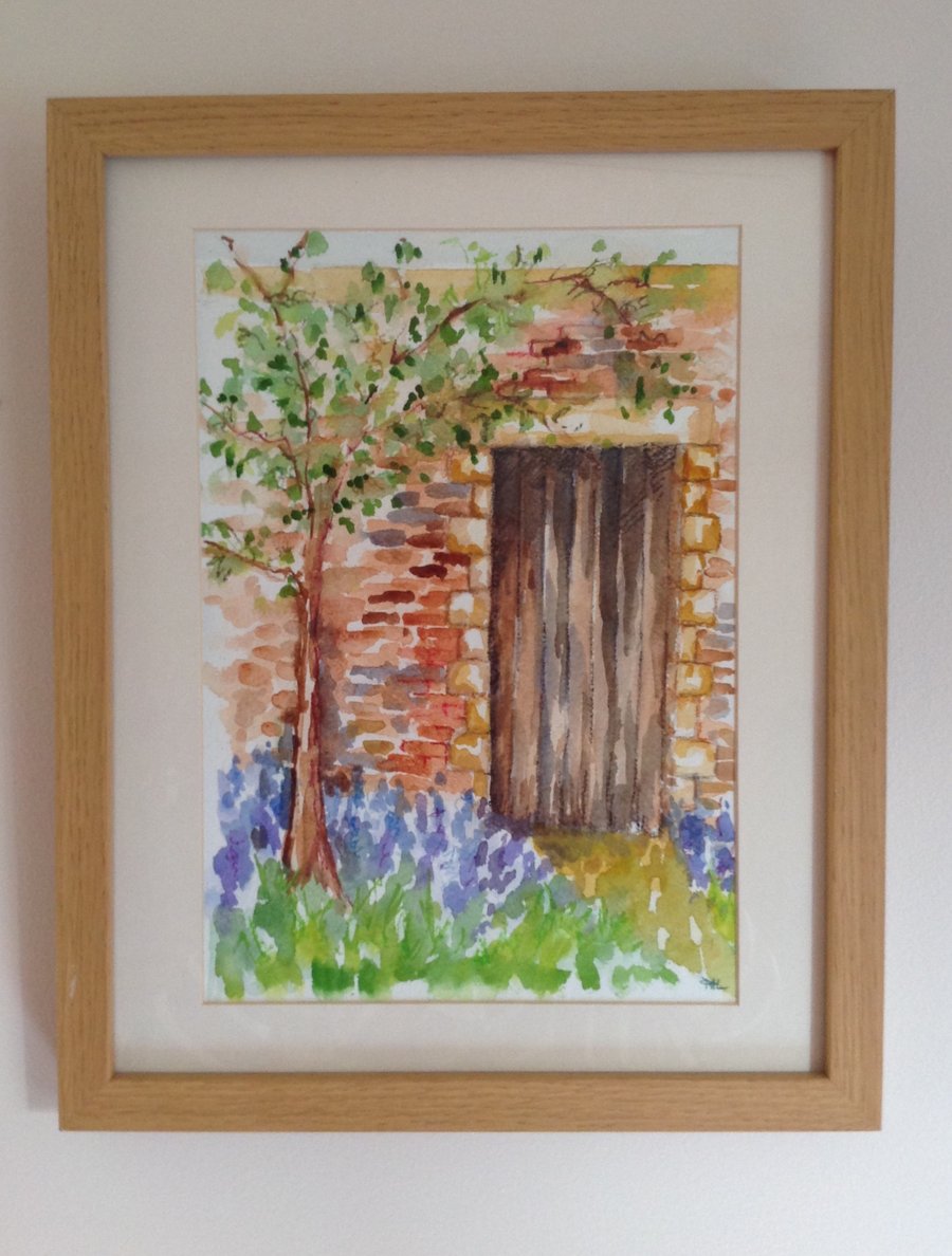 Original watercolour The Garden Door
