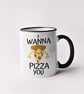 I Wanna Pizza You Anniversary Valentines Mug, Gift Idea, Funny Joke Present  - Image 3