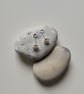 Small Silver Circle Studs, Ring Earrings - Image 5