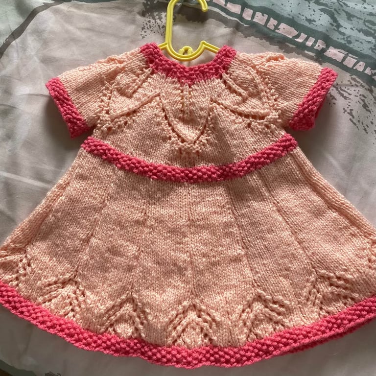 Cute Peach Baby Dress