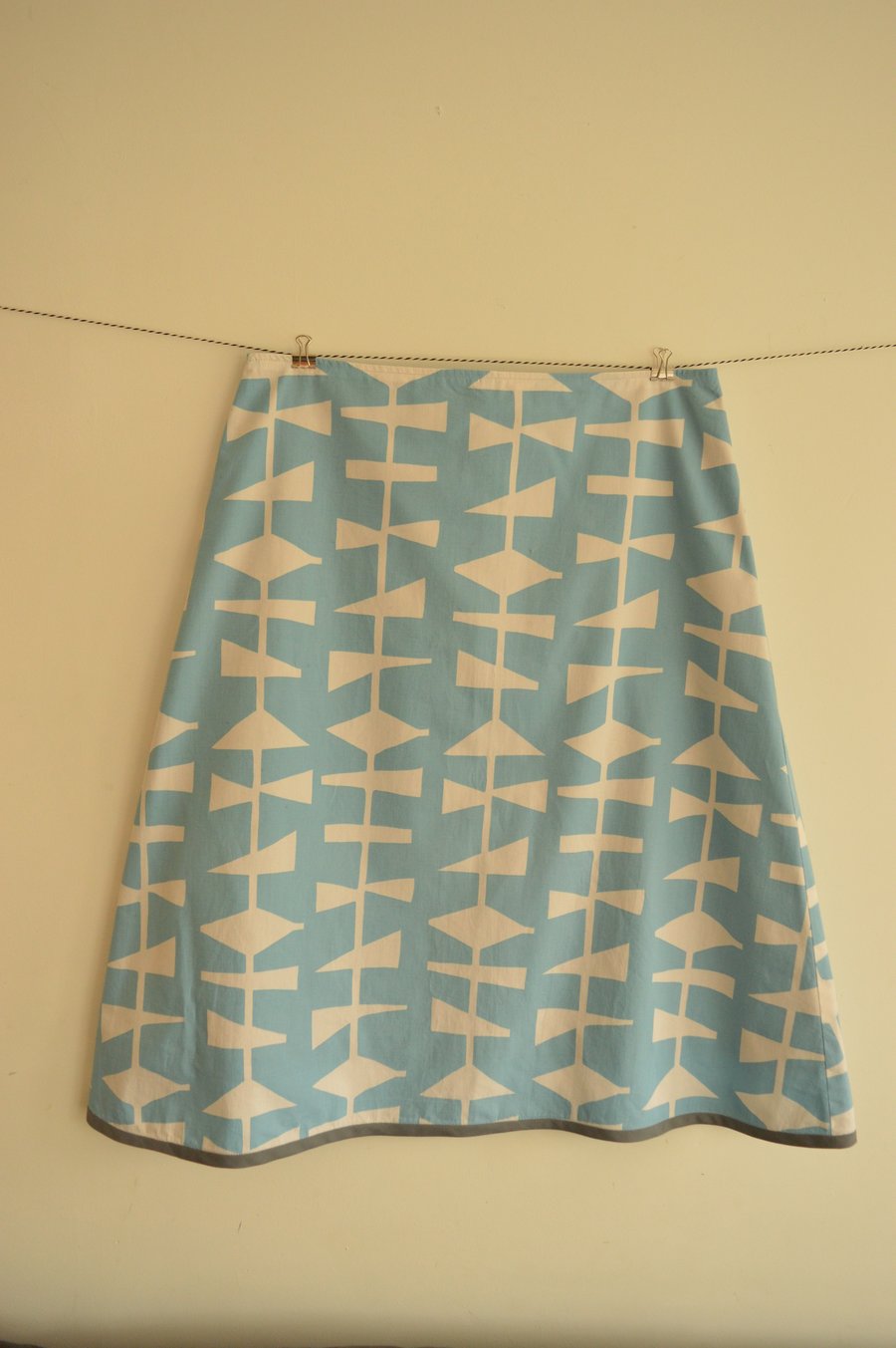 A line cotton skirt